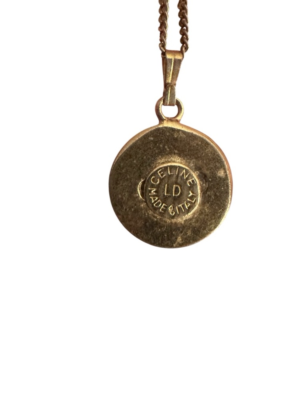 Authentic Celine Gold  Coin Pendant Necklace - Women Jewelry - Picture 7 of 7